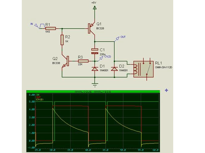 Simple RC Delay Circuit